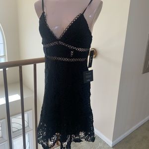 Black lace Lulus dress new with tag.